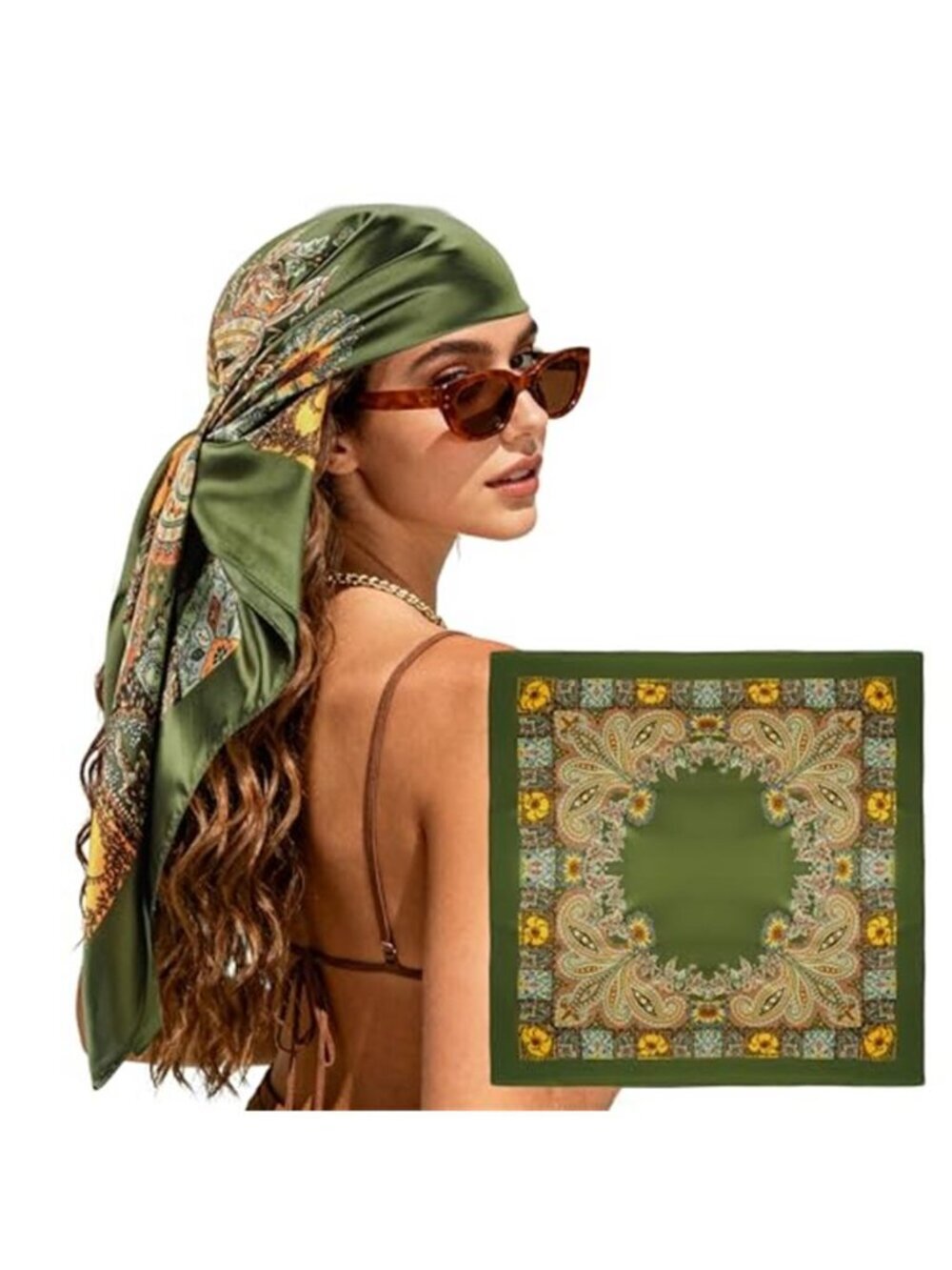 Large Square Head Scarf Bandana